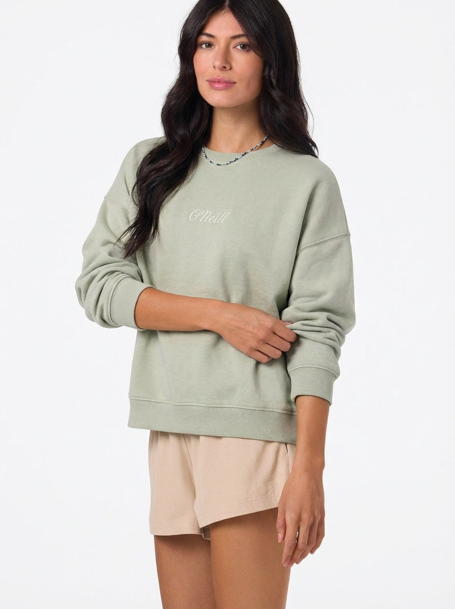 SOLID BUTTER CREW FLEECE