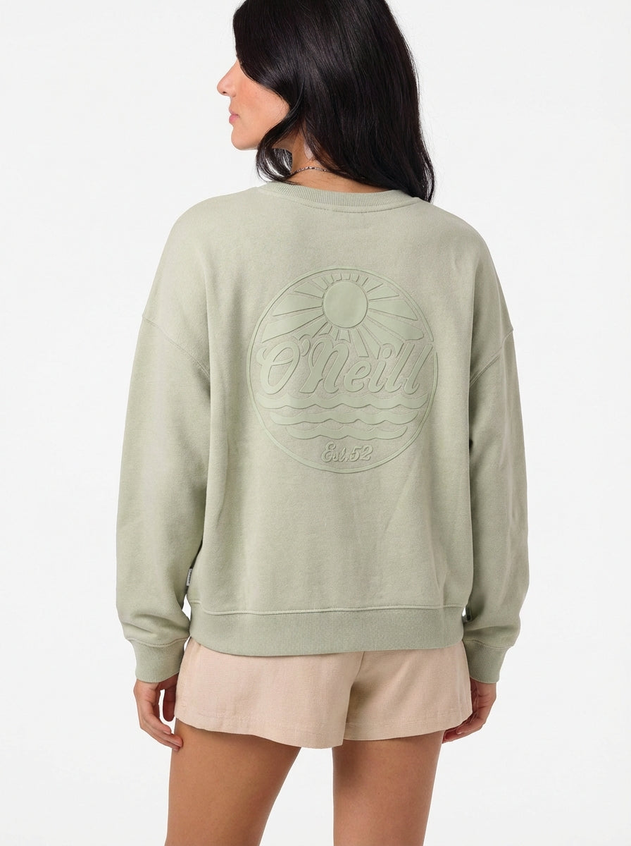 SOLID BUTTER CREW FLEECE