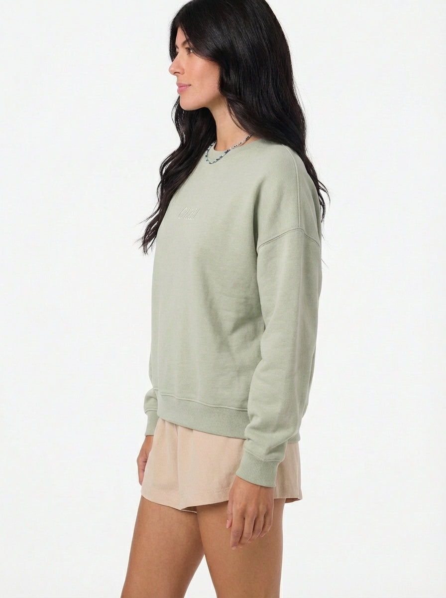SOLID BUTTER CREW FLEECE