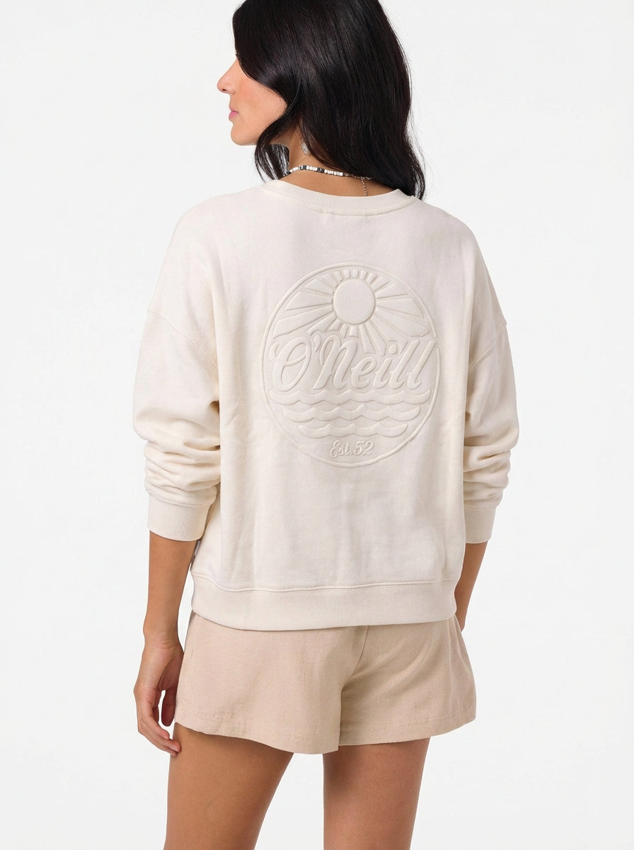 SOLID BUTTER CREW FLEECE