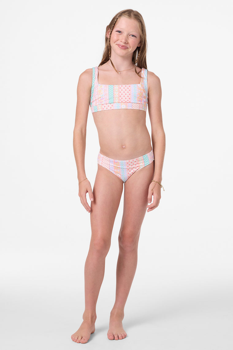 BALI FLORAL SQUARE NECK TANK SET