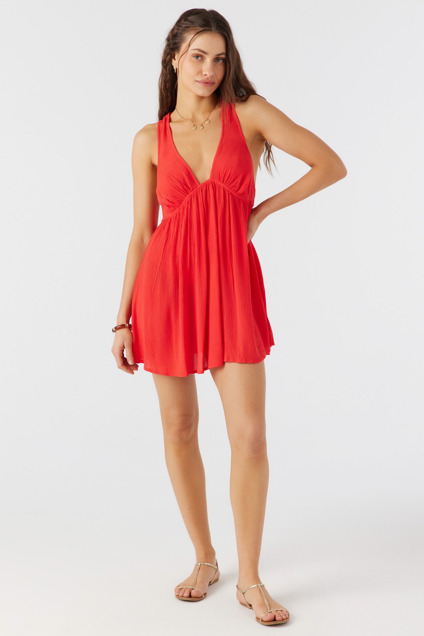SALTWATER SOLIDS SARAH COVER UP