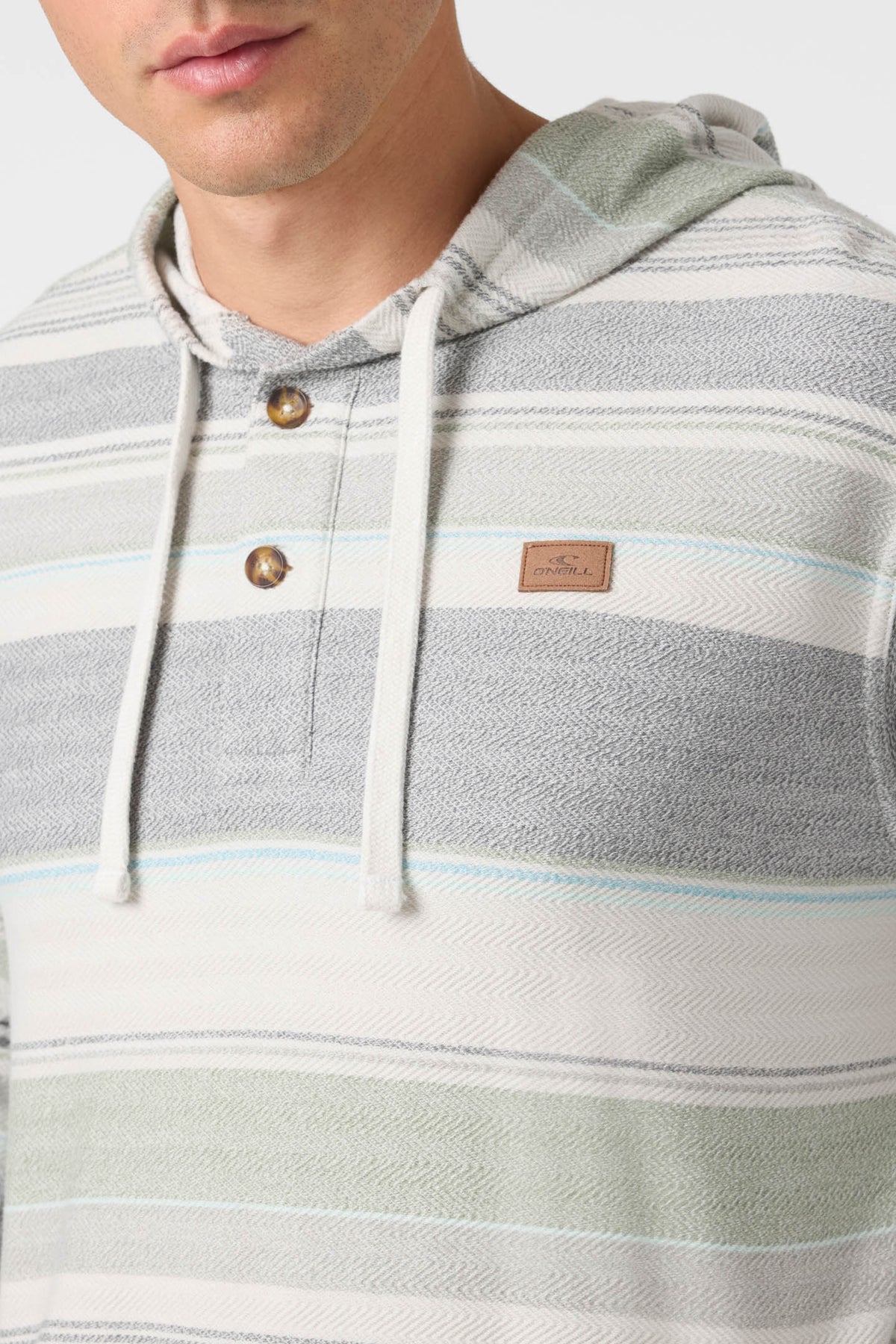 BAVARO STRIPE PONCHO HOODY