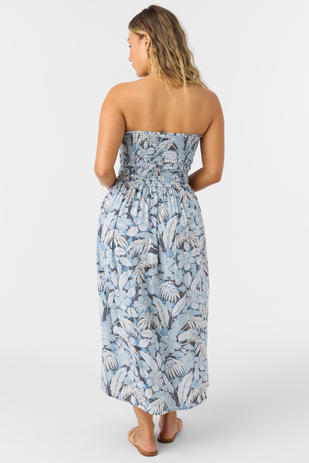 DEVYN MIDI PALMETTO FLORAL DRESS