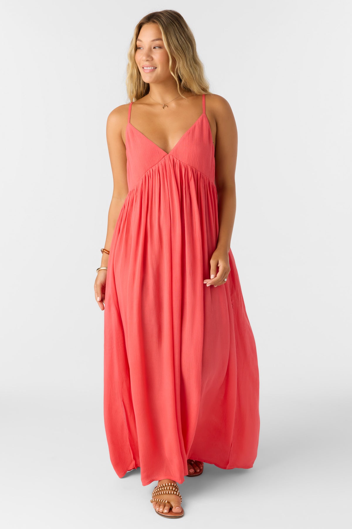 SALTWATER SOLIDS MEL MAXI DRESS