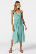 ANNALISA MIDI SOLID DRESS