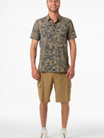 TRVLR PERFORATED PRINTED WOVEN SHIRT