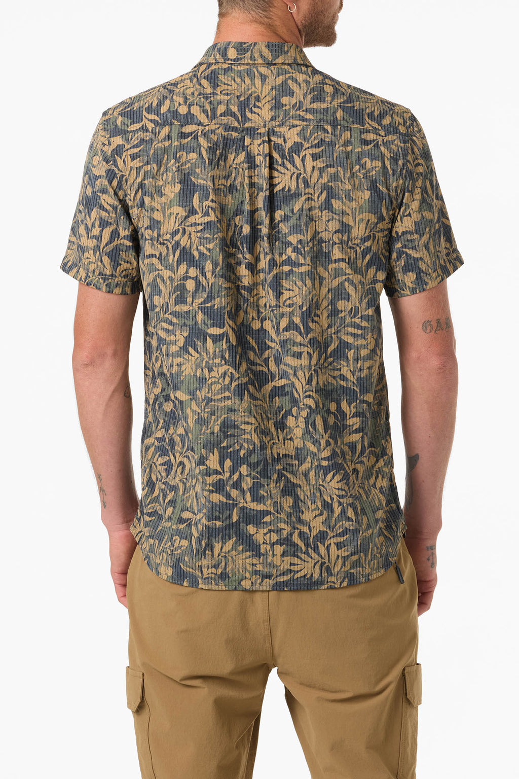 TRVLR PERFORATED PRINTED WOVEN SHIRT
