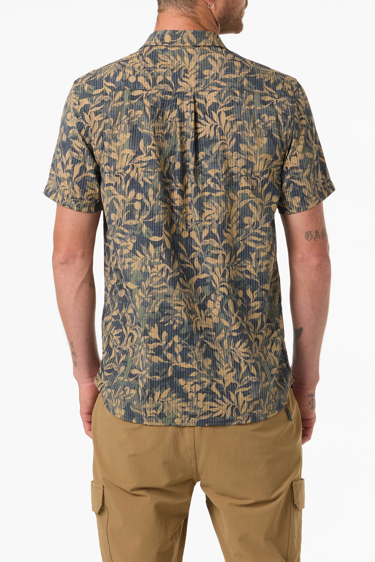 TRVLR PERFORATED PRINTED WOVEN SHIRT