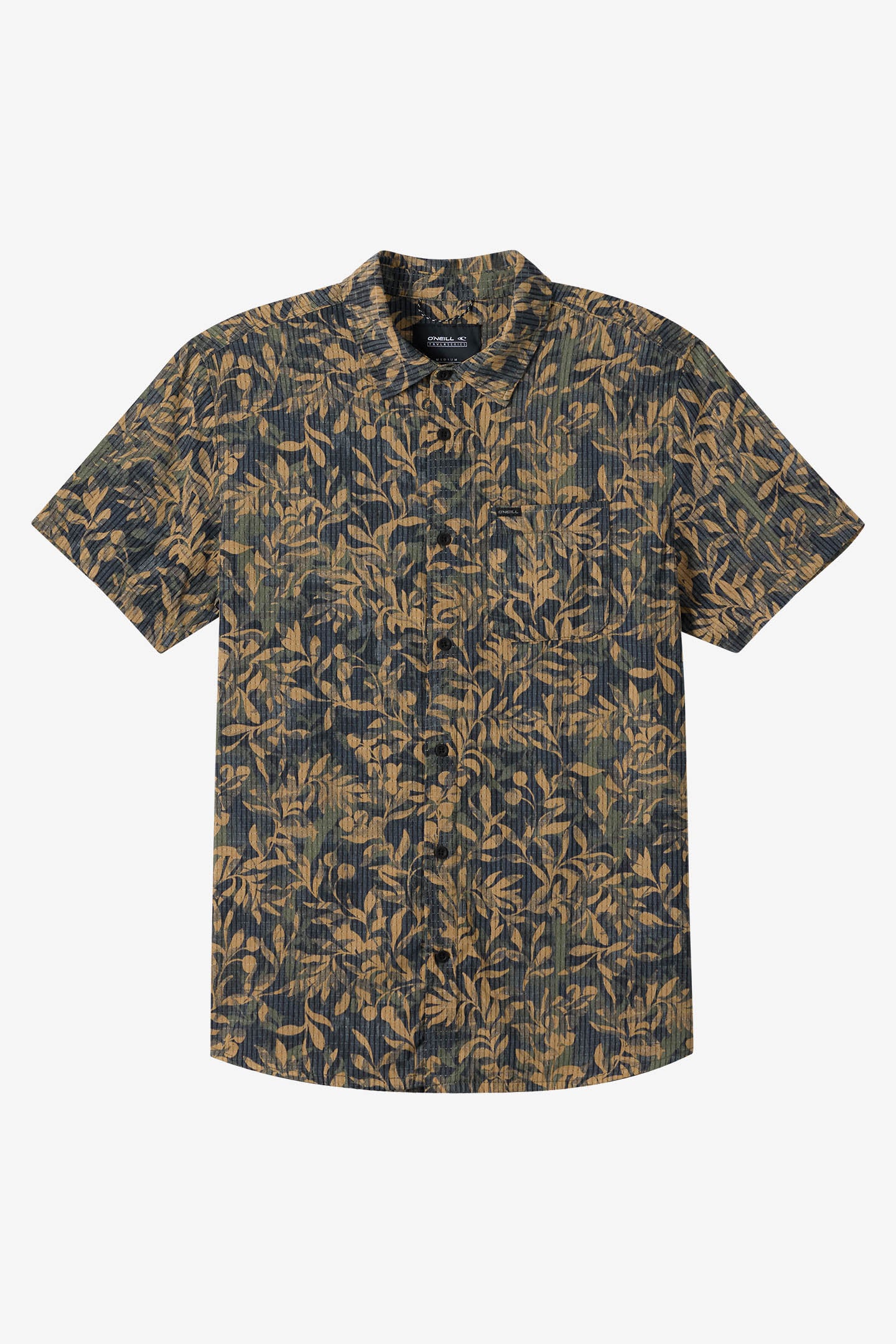 TRVLR PERFORATED PRINTED WOVEN SHIRT