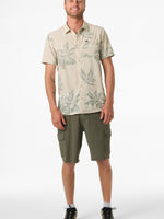 TRVLR PERFORATED PRINTED WOVEN SHIRT
