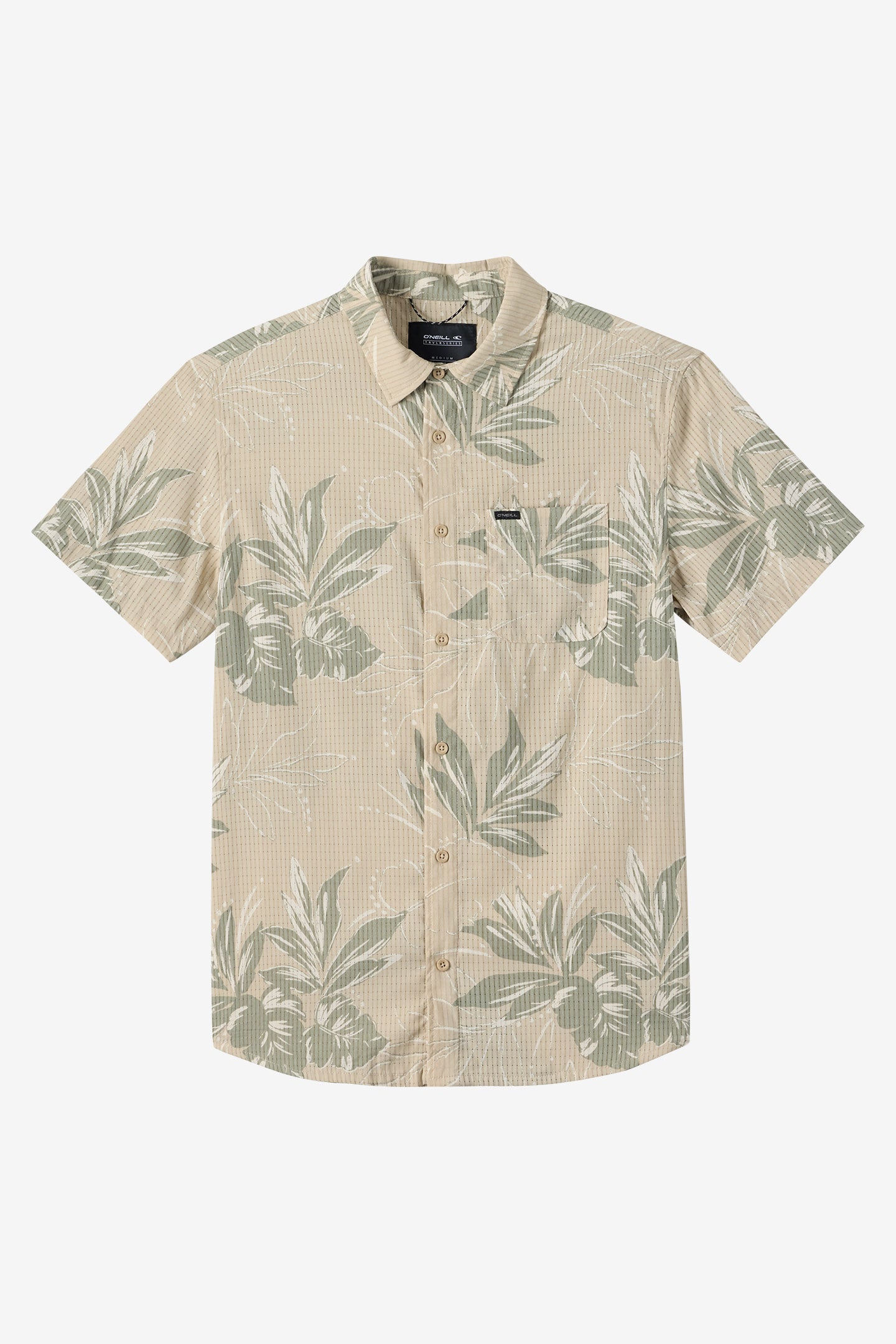 TRVLR PERFORATED PRINTED WOVEN SHIRT