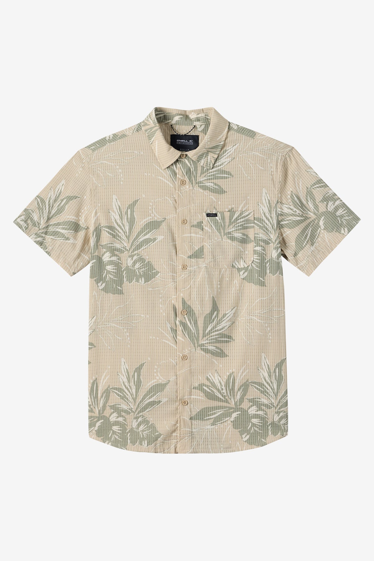 TRVLR PERFORATED PRINTED WOVEN SHIRT