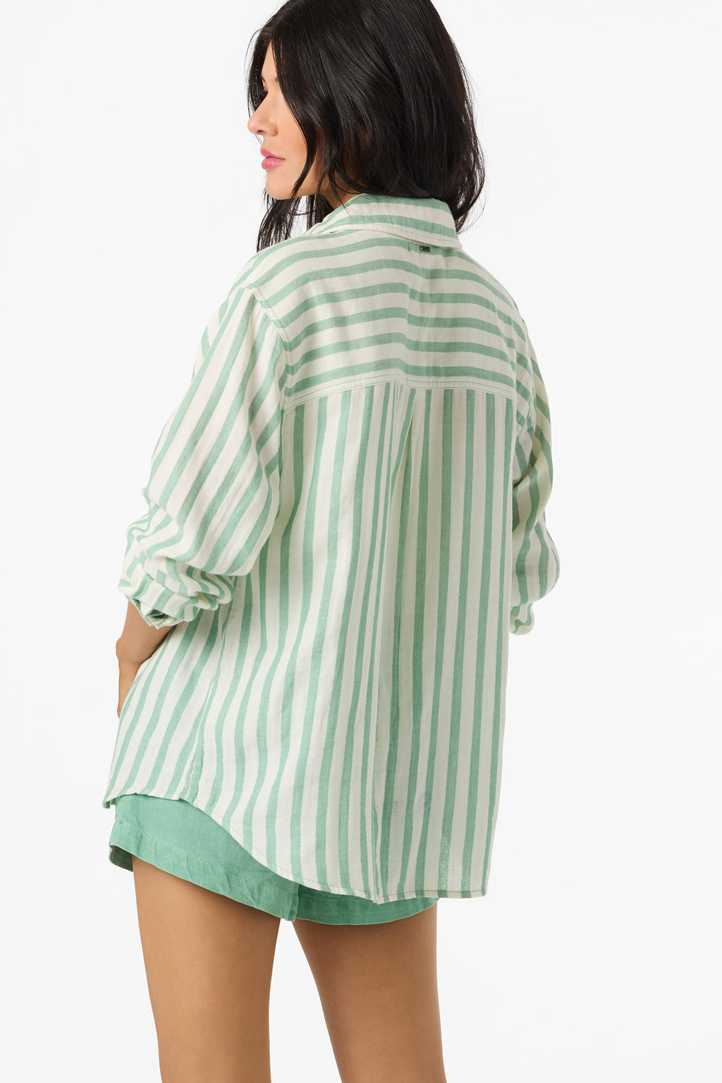 LENI STRIPE RELAXED LONG SLEEVE SHIRT