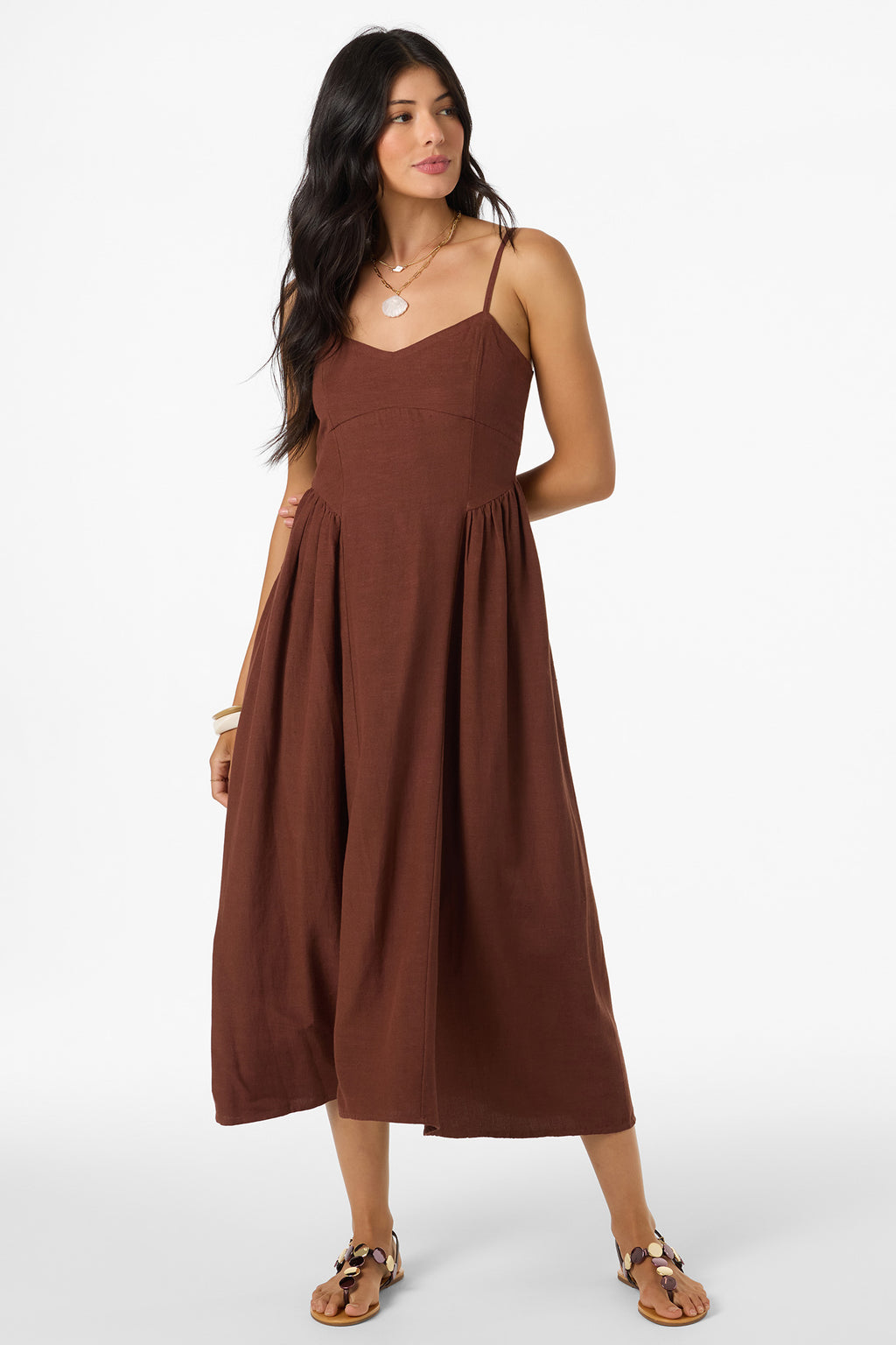 LINDEN SOLID DRESS