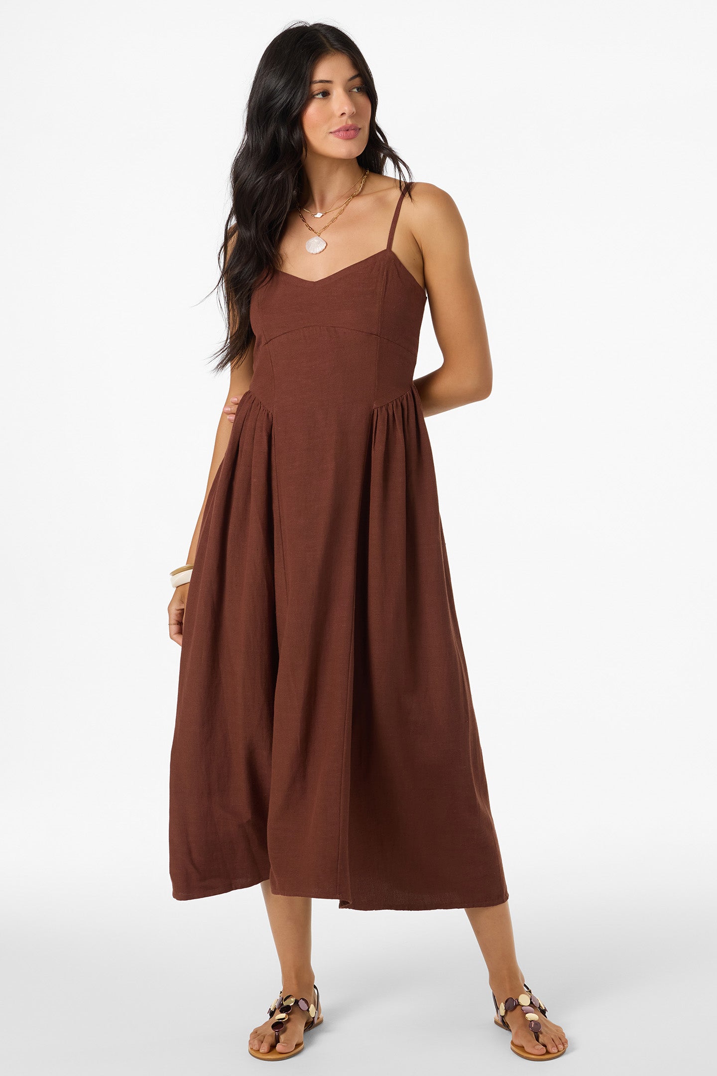 LINDEN SOLID DRESS