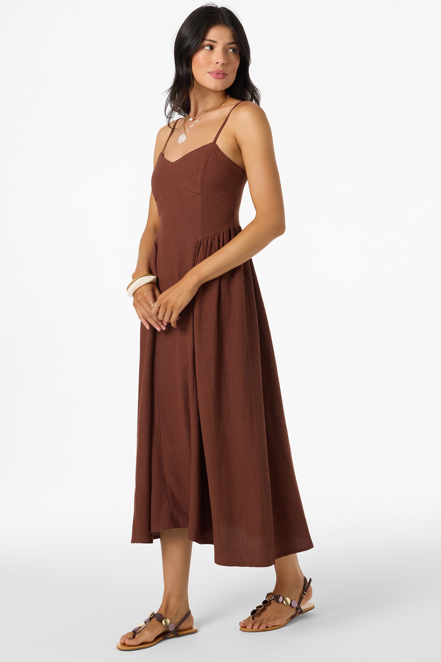 LINDEN SOLID DRESS