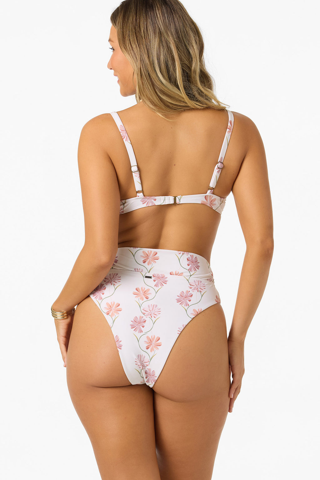 IVY FLORAL SEASHELL TOP