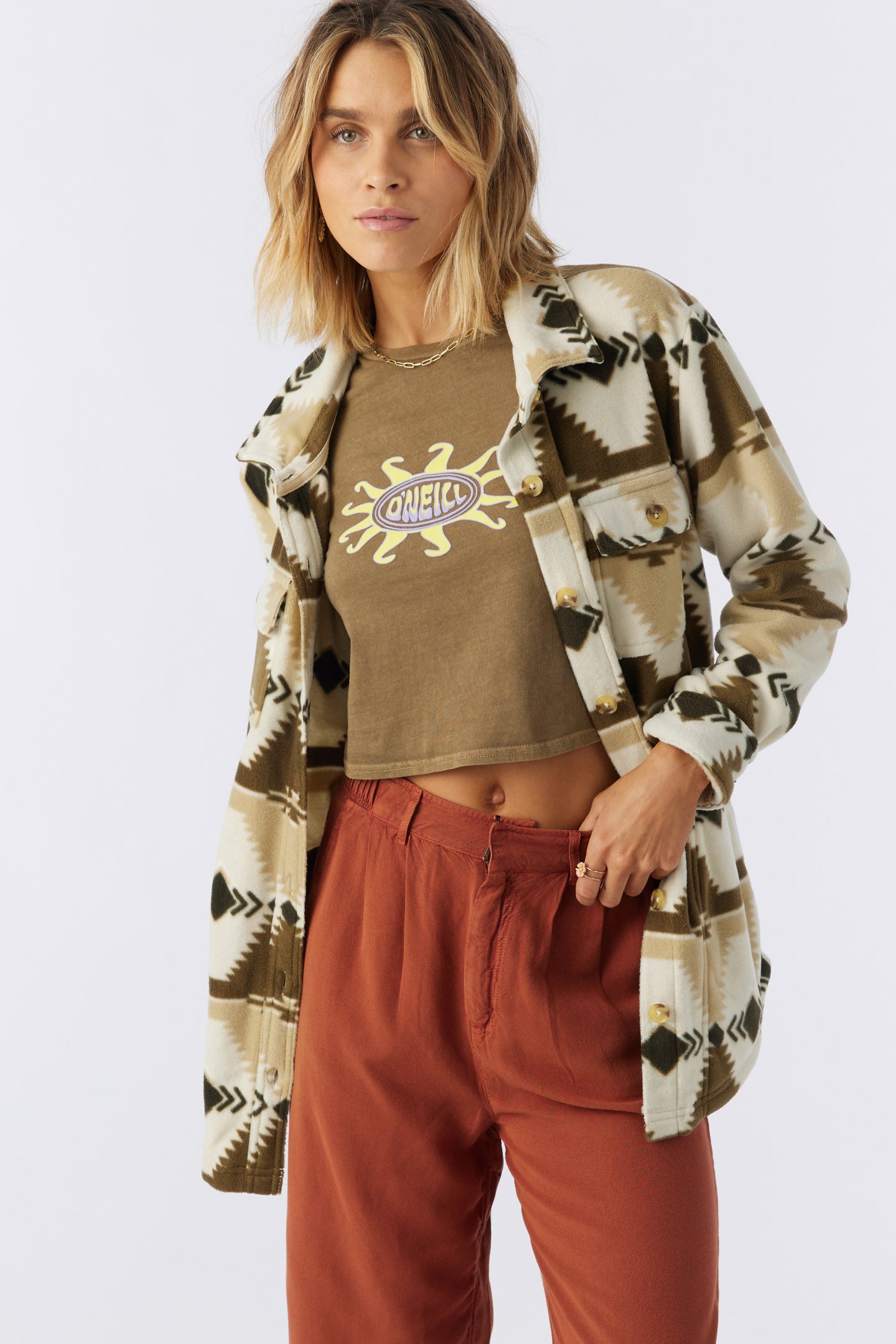 COLLINS FLEECE TOP