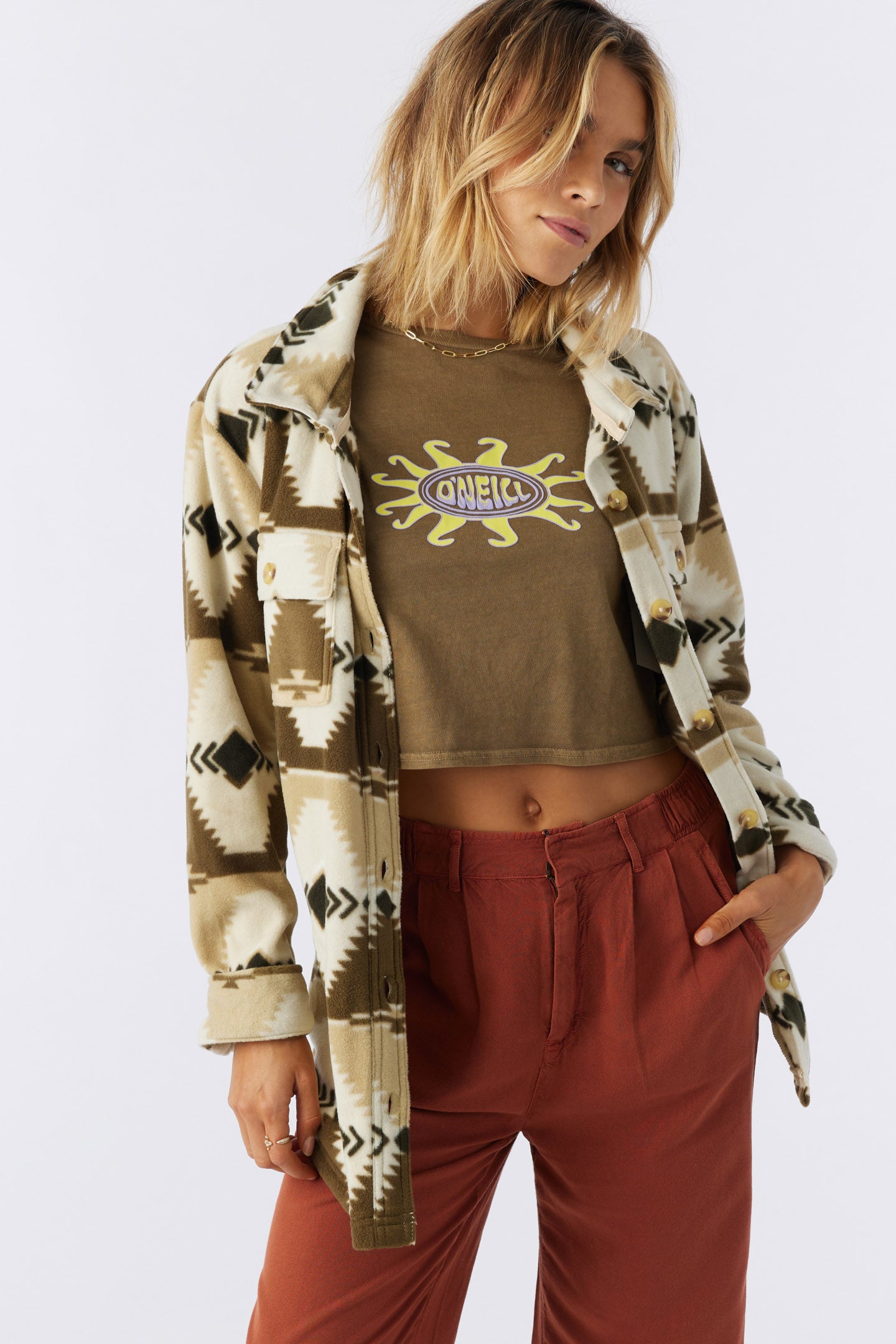 COLLINS FLEECE TOP