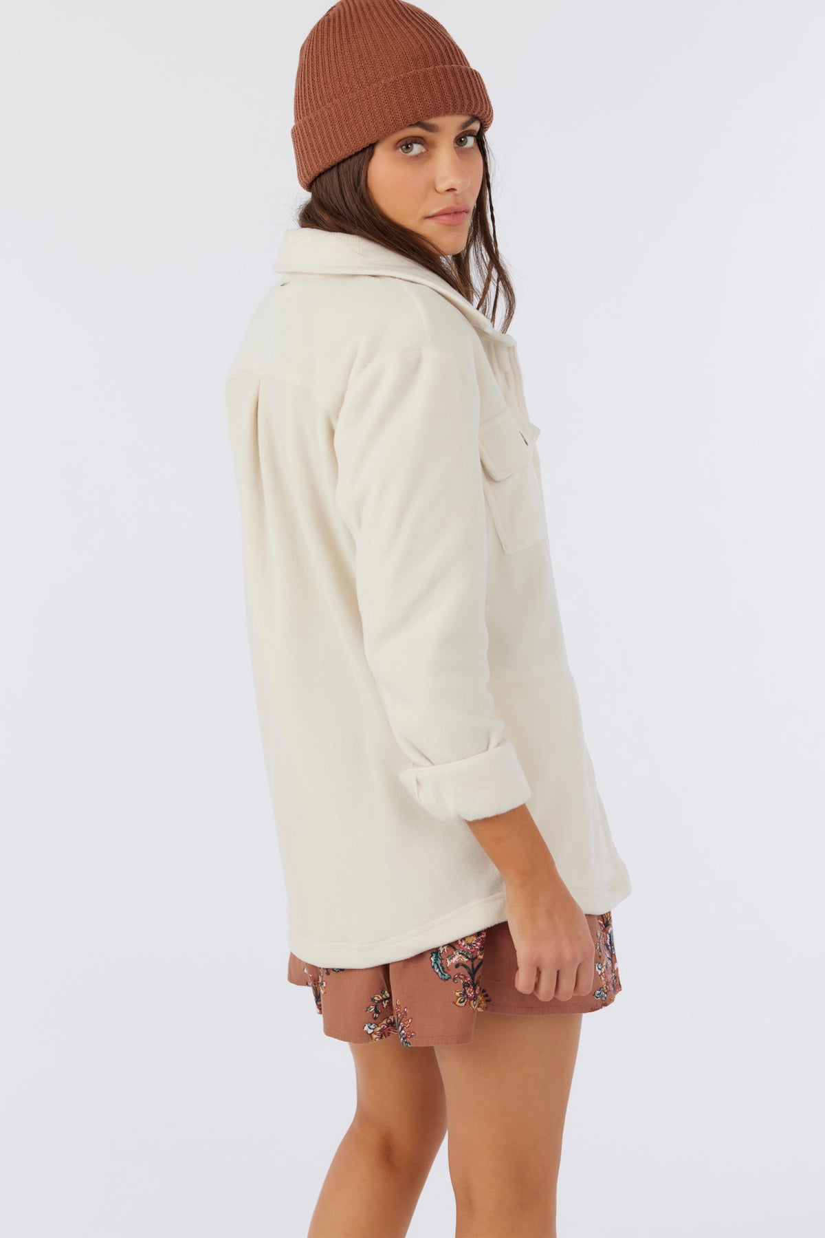 COLLINS SOLID FLEECE TOP