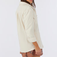 COLLINS SOLID FLEECE TOP