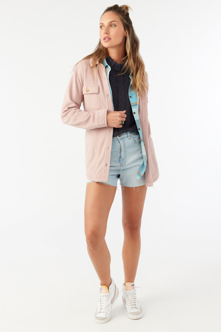 COLLINS SOLID FLEECE TOP