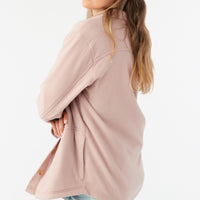 COLLINS SOLID FLEECE TOP