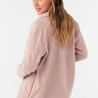 COLLINS SOLID FLEECE TOP