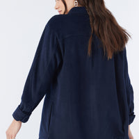 COLLINS SOLID FLEECE TOP