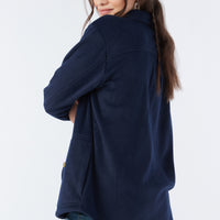 COLLINS SOLID FLEECE TOP