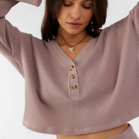 EDDIE WAFFLE KNIT TOP