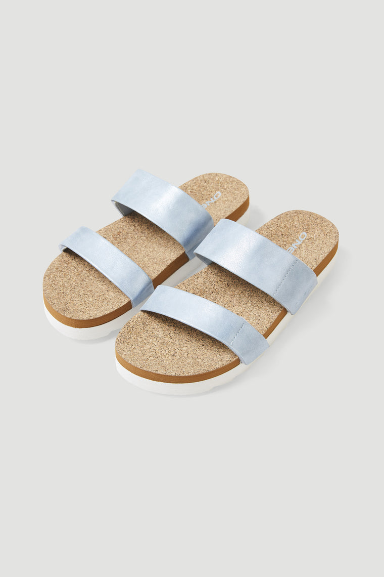 LADIES CORK SLIDES