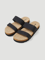 LADIES CORK SLIDES