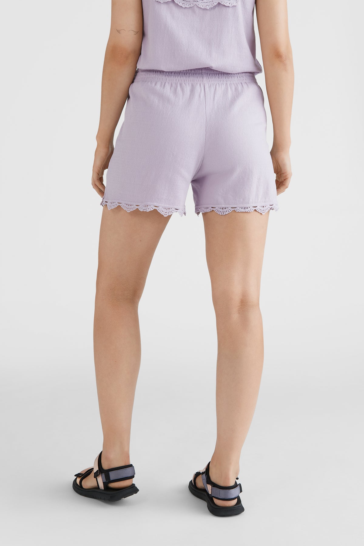 LADIES SMOCKED SHORTS