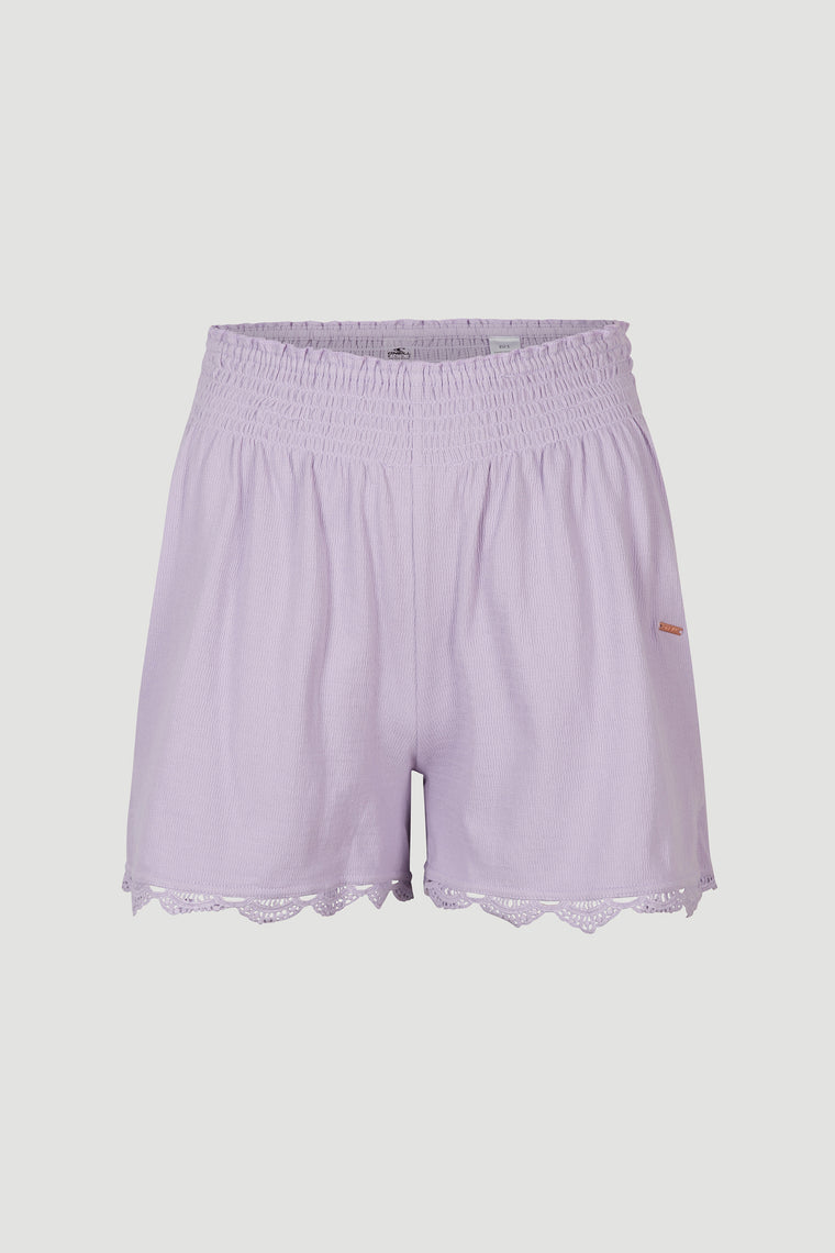 LADIES SMOCKED SHORTS