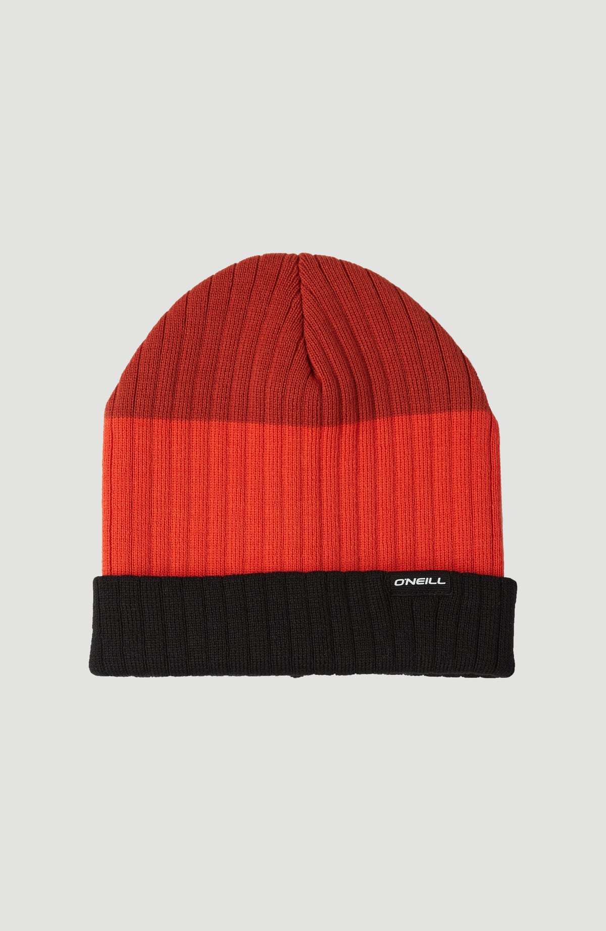O'Neill Mens Blockstripe Beanie in Rooibos Red