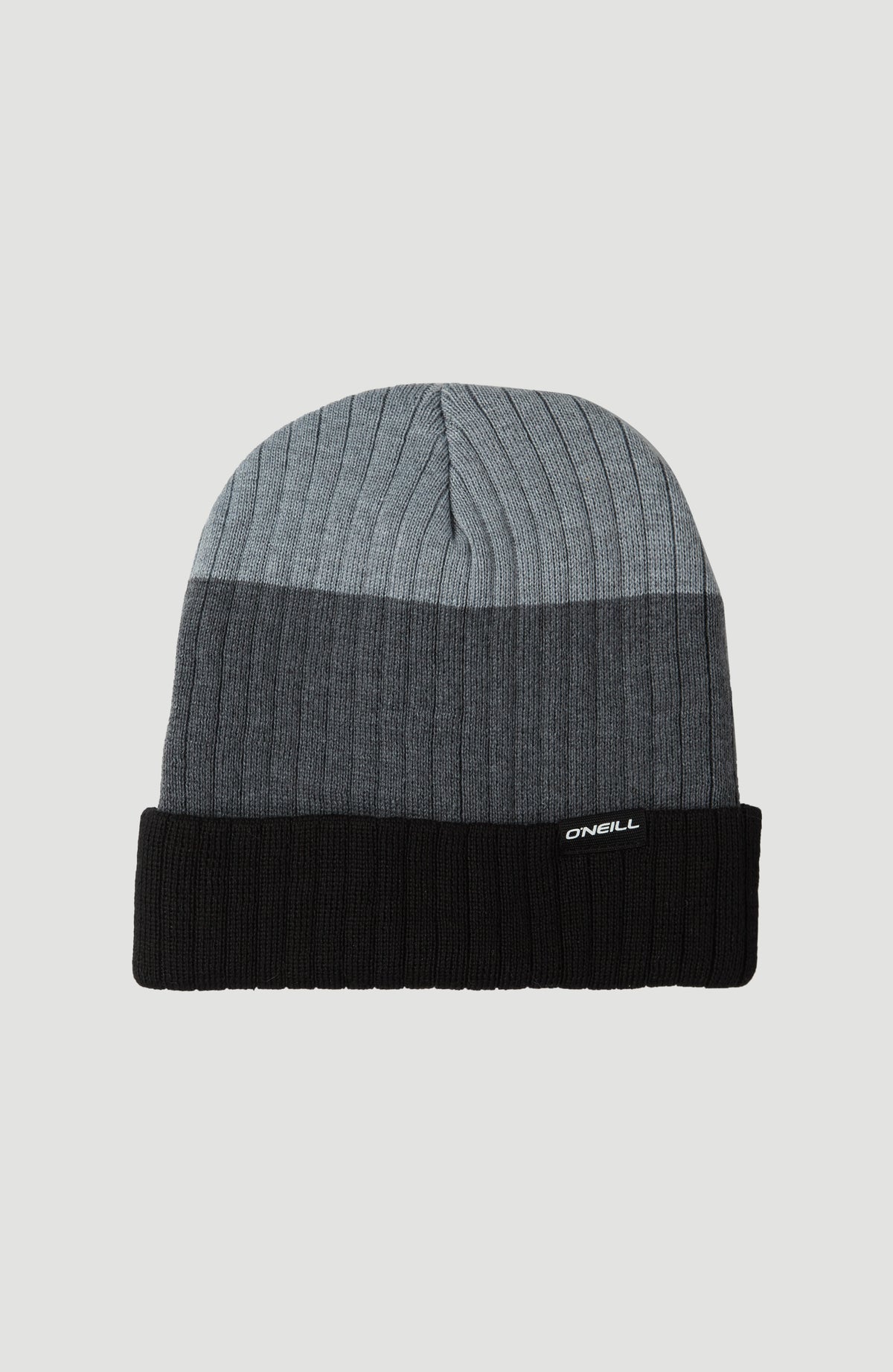O'Neill Mens Blockstripe Beanie in Silver Melee