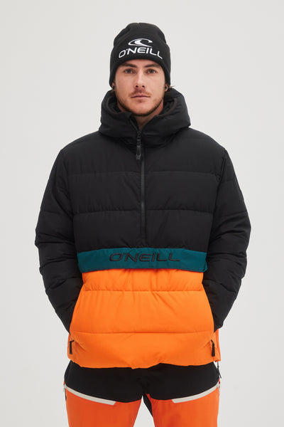 O'RIGINALS PUFFER ANORAK- BLACK OUT COLOUR BLOCK / S