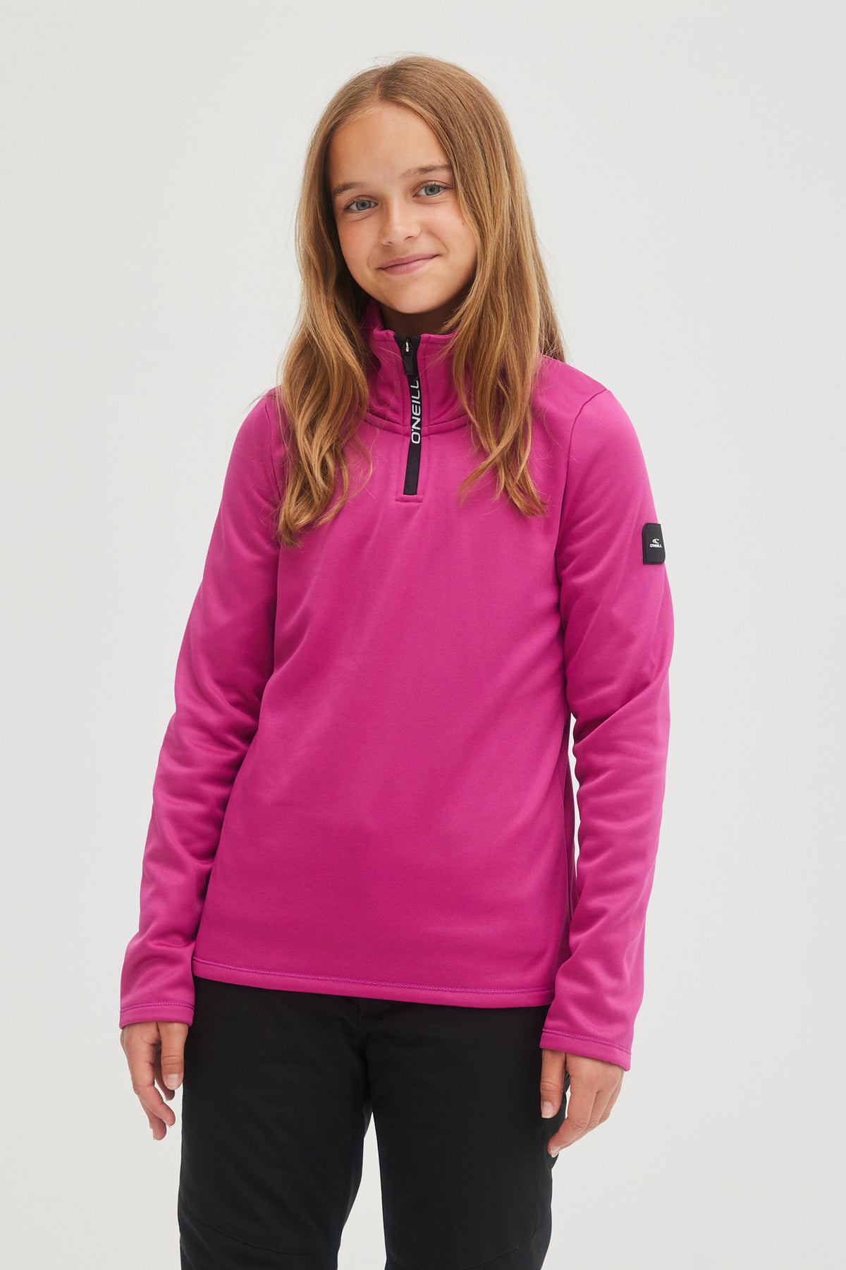 SOLID FLEECE HALF-ZIP