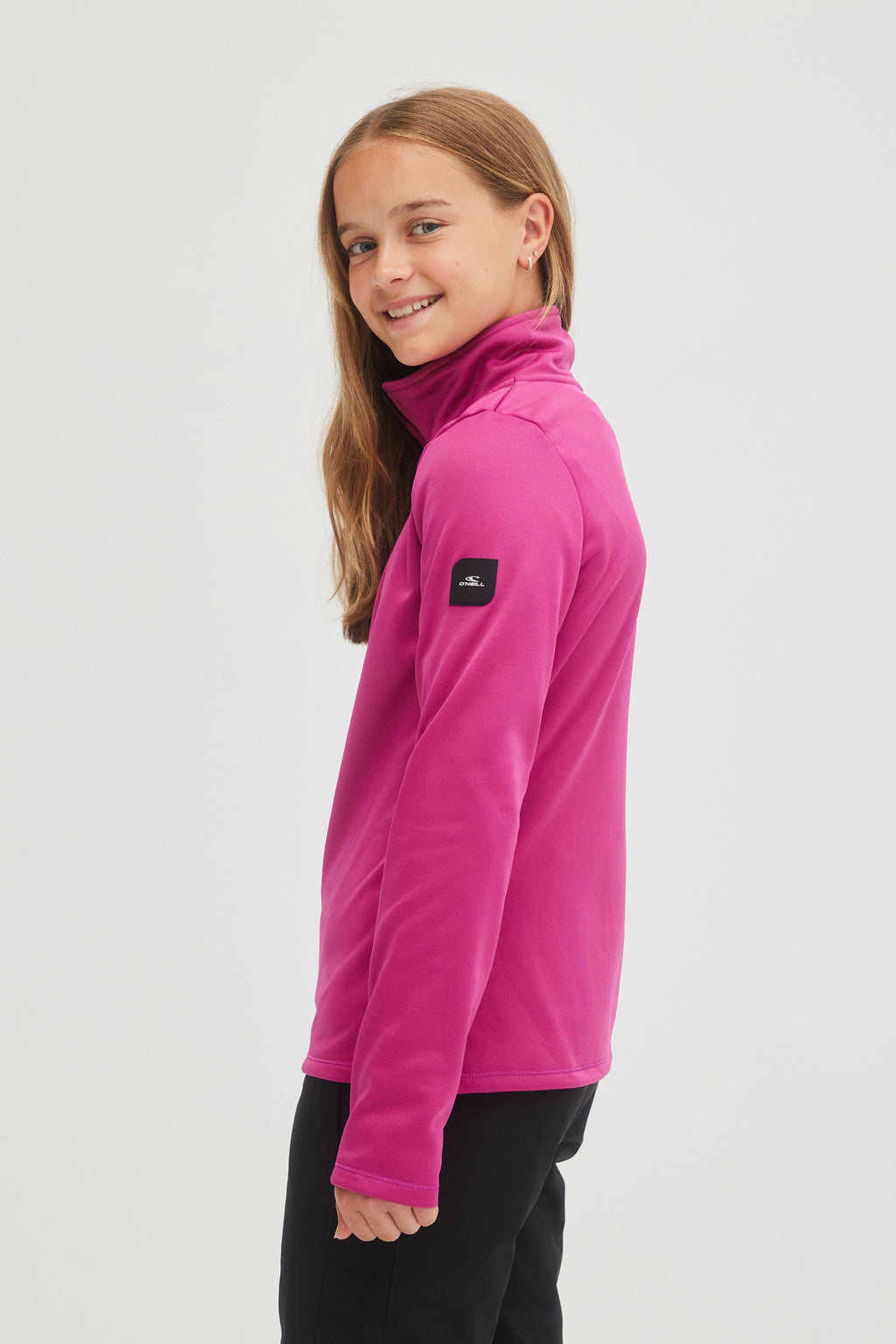 SOLID FLEECE HALF-ZIP