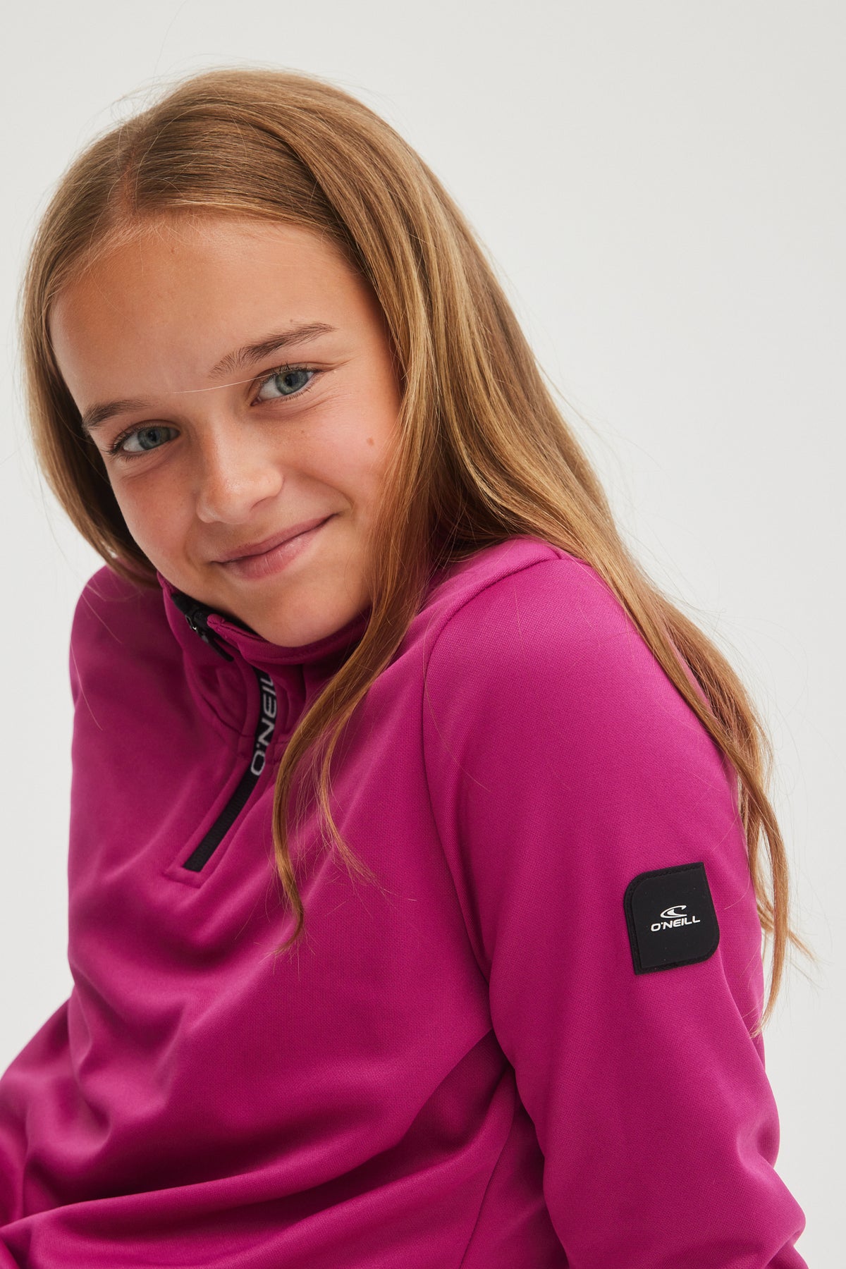 SOLID FLEECE HALF-ZIP