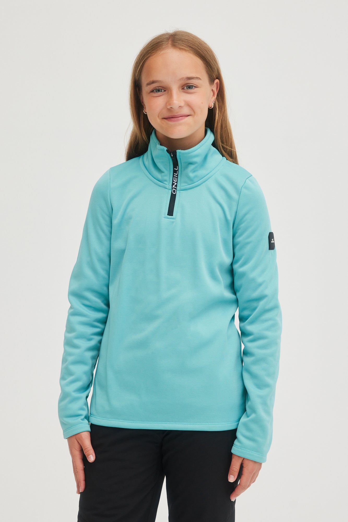 SOLID FLEECE HALF-ZIP