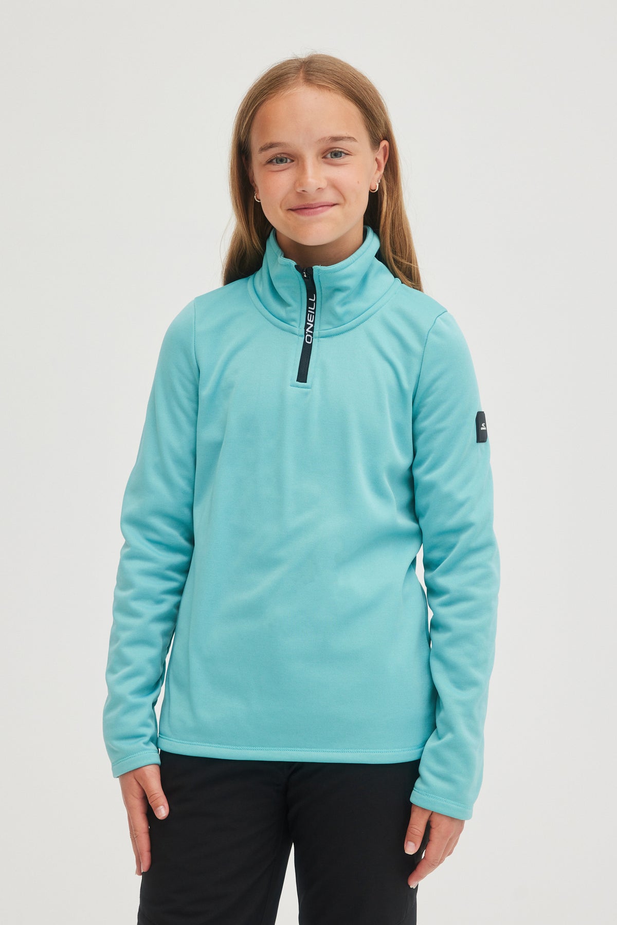 SOLID FLEECE HALF-ZIP