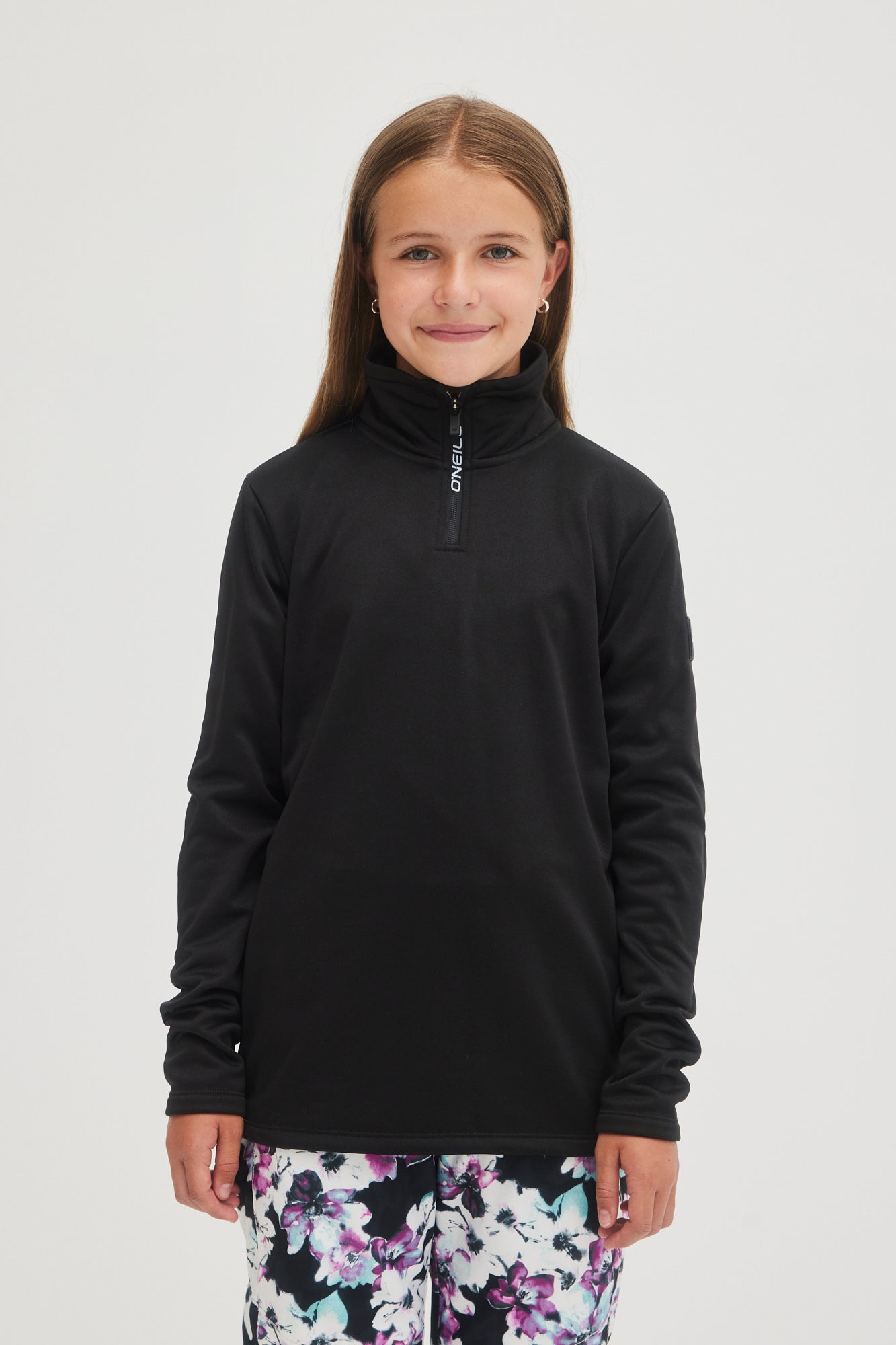 SOLID FLEECE HALF-ZIP