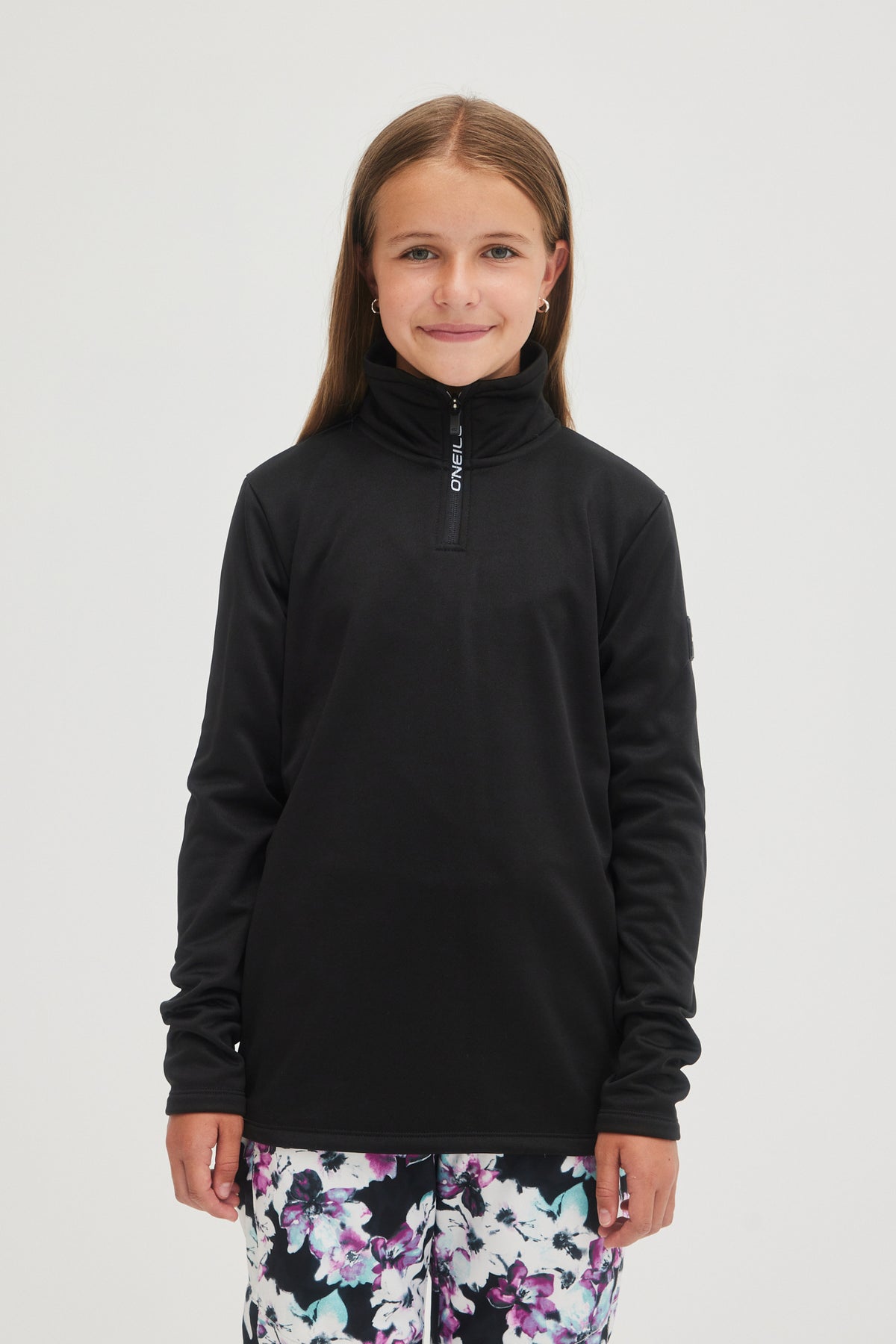 SOLID FLEECE HALF-ZIP