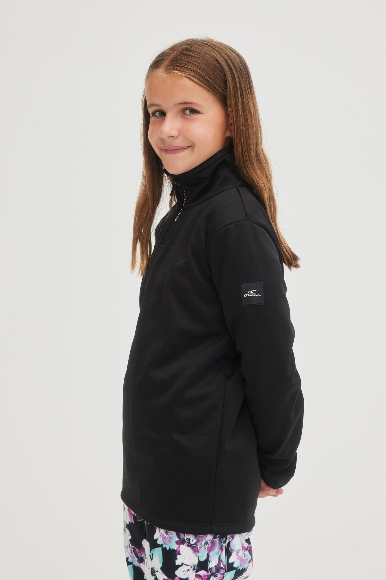 SOLID FLEECE HALF-ZIP