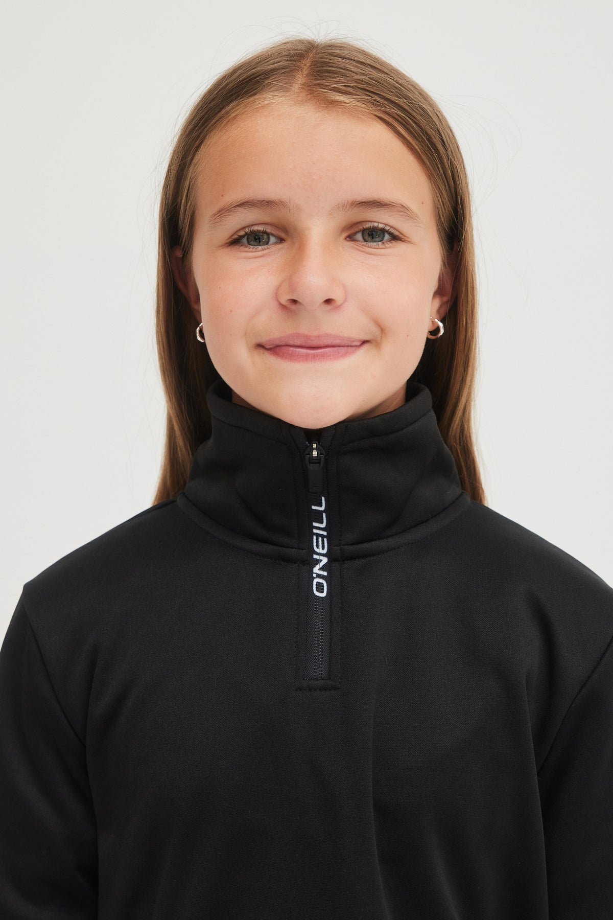 SOLID FLEECE HALF-ZIP