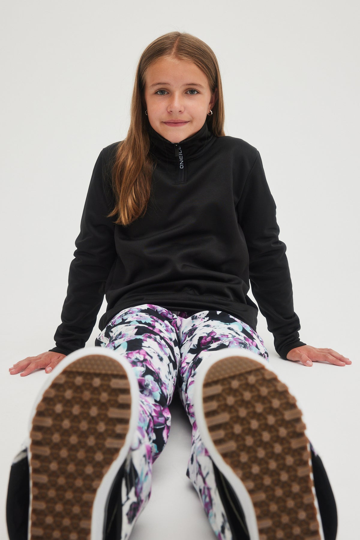 SOLID FLEECE HALF-ZIP