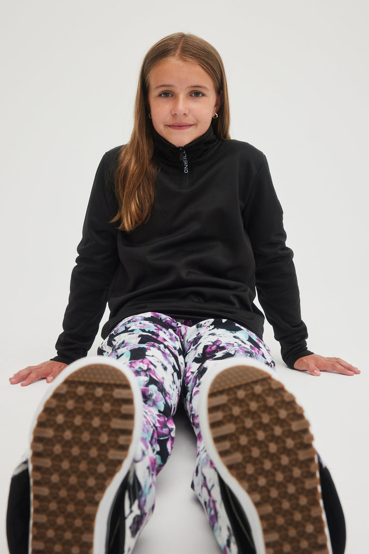 SOLID FLEECE HALF-ZIP